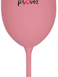 Daddy's Out of Stock - ružový pohár na víno 350 ml