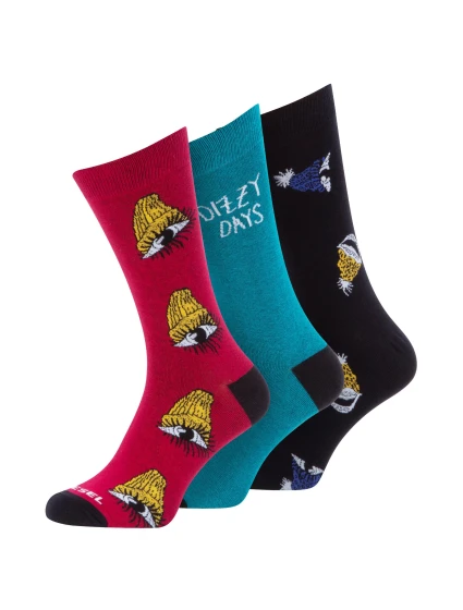 Pánske vysoké ponožky 3Pack 00SK3A-0TAXB-E5095 - Diesel