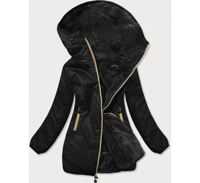 Oboustranná černá dámská bunda model 20844722 - Z-DESIGN Oboustranná černá dámská bunda model 20844722 - Z-DESIGN
