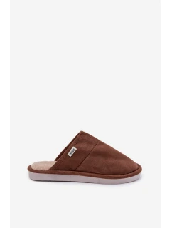 Pánské hnědé pantofle model 21793839 - Boto