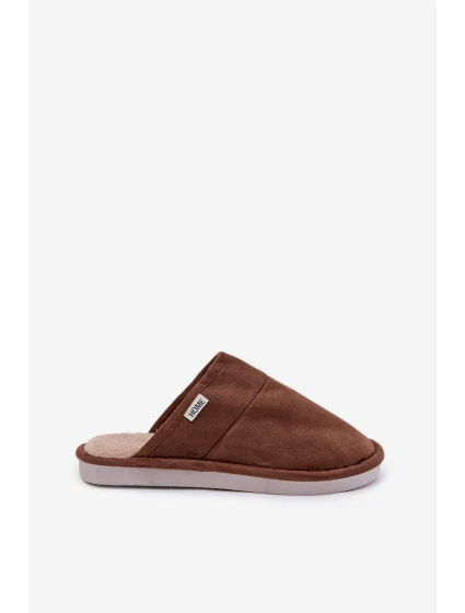 Pánské hnědé pantofle model 21793839 - Boto Pánské hnědé pantofle model 21793839 - Boto