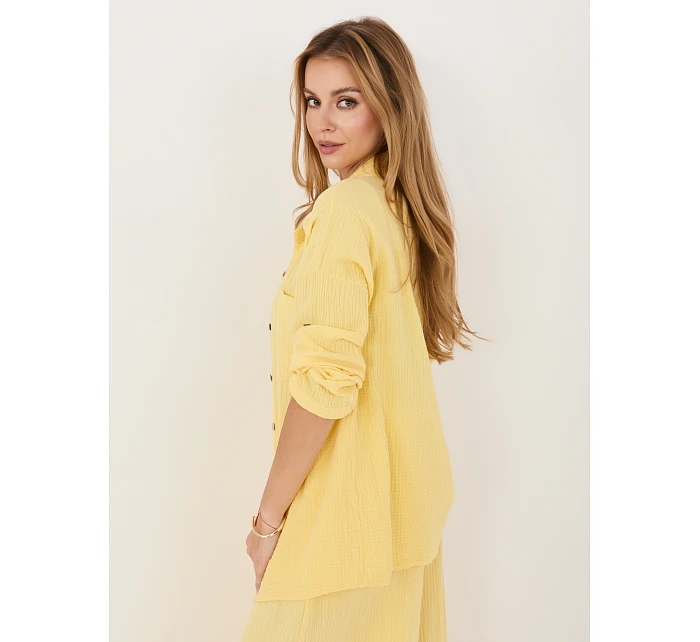 Koszula MI KS model 22102662 jasny żółty - FPrice