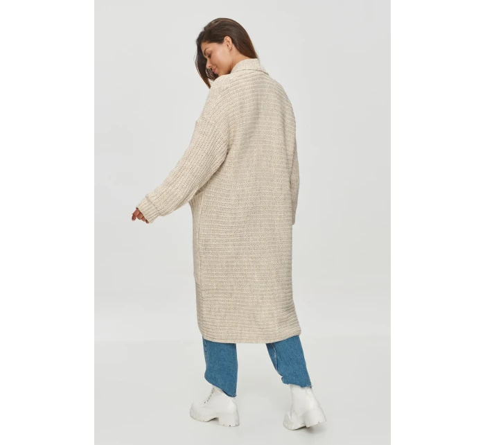 Sveter na gombíky model 201795 Makadamia Sveter na gombíky model 201795 Makadamia