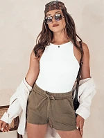Dámske džínsové šortky CITYCHIC hnedé FashionStreet SY0364