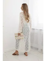 Dlhý sveter Super KID Mohér Sivá a biela Dlhý sveter Super KID Mohér Sivá a biela