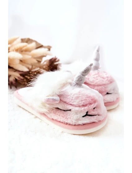 pantofle Bílé a růžové model 21570568 - Boto