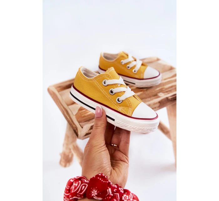 Dziecięce Trampki Klasyczne Żółte Filemon Dziecięce Trampki Klasyczne Żółte Filemon