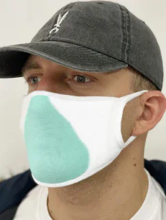 Strieborná iontová maska Biela a šedá Sada 5 kusov - VMP