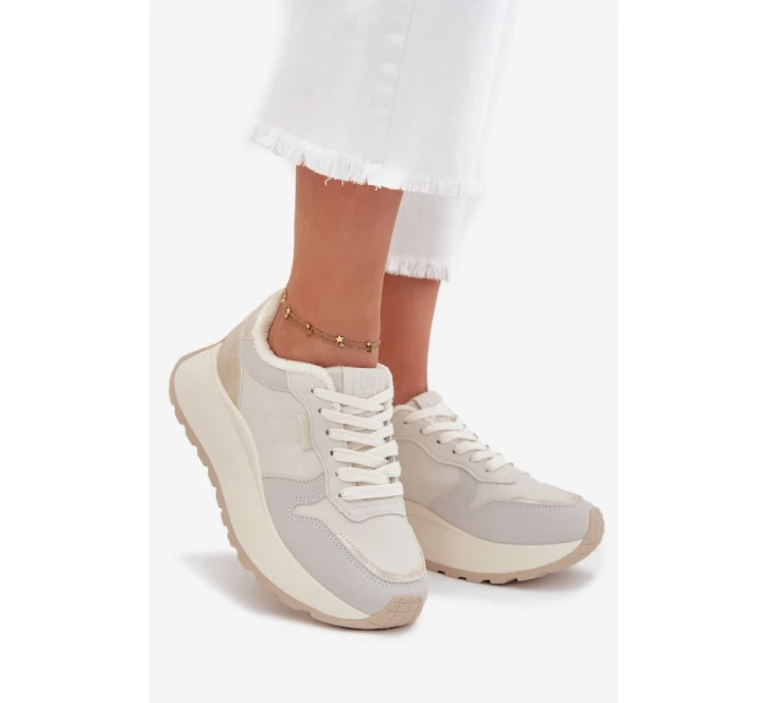 Dámske kožené tenisky Big Star HI-POLY SYSTEM - biele Dámske kožené tenisky Big Star HI-POLY SYSTEM - biele