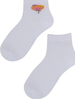 TENKÉ PONOŽKY FARBA 11-15 ROKOV DIEVČATÁ BIELA 36-38