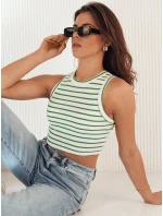 Dámský pruhovaný top STELLA white Dstreet model 21969927 - FashionStreet