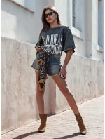 Dámské tričko s potiskem graphite Dstreet model 21978396 - FashionStreet