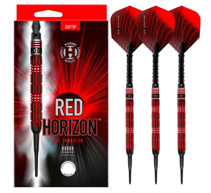 Šípky Harrows RED HORIZON 90% softip ImperialDiamond
