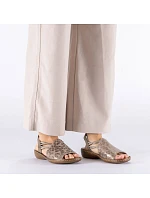 Dámské pohodlné béžové nazouvací sandály model 22116546 - Rieker