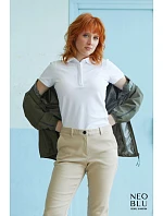 Women Dámské piqué polo deep blue model 22500611 - NEOBLU Women Dámské piqué polo deep blue model 22500611 - NEOBLU
