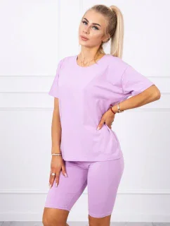 Súprava top+legíny fialová