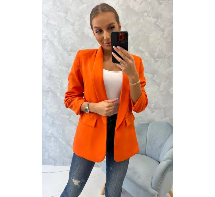 Bunda s klopami elegantná oranžová
