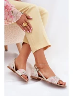 Kožené Plážové Sandály model 21702146 Béžové - Maciejka