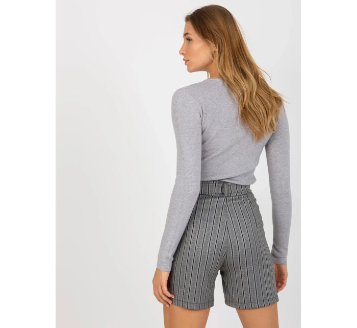 Dámske šortky LK SN 506942 4.29 šedé čierne