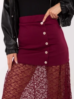 Spódnica MI SD model 21724563 bordowy - FPrice
