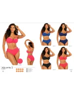 Dámske dvojdielne plavky S730TG7 2d Alicante 2 malinové - Self