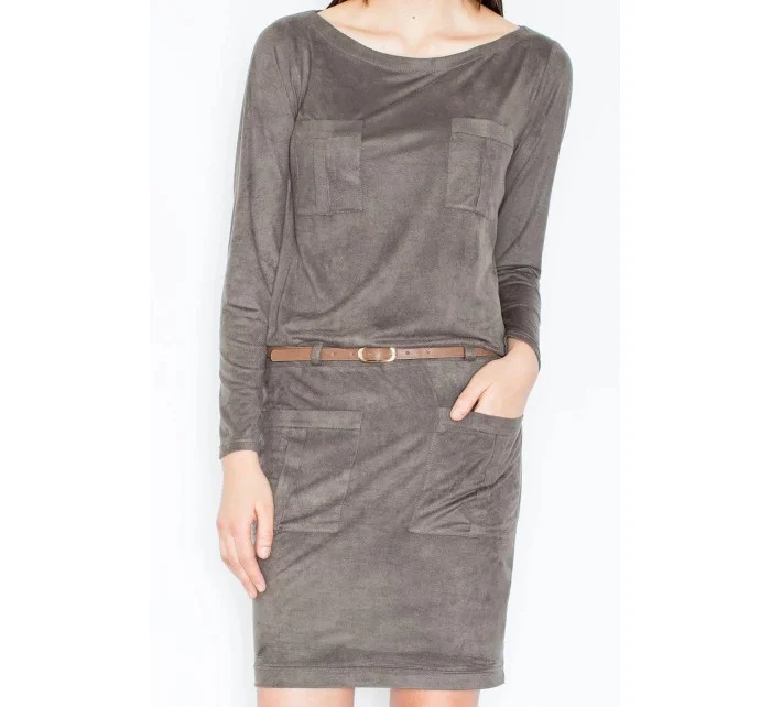 Šaty model 18250206 olivově zelené - Figl