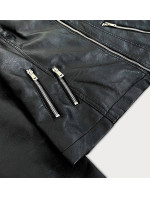 Černá bunda ramoneska se zipy model 16147108 - S'WEST