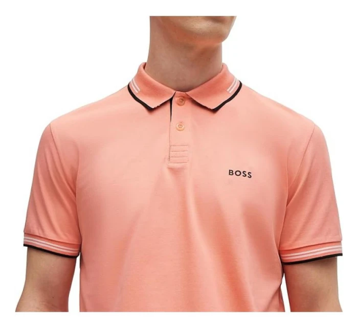 Pánske červené polo tričko BOSS Paul Open Red slim fit (50506193-649)