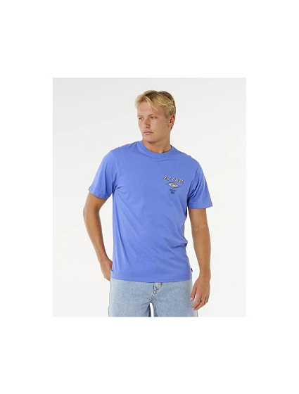 Pánske tričko RIP CURL Fade Out Icon Tee, modré Pánske tričko RIP CURL Fade Out Icon Tee, modré