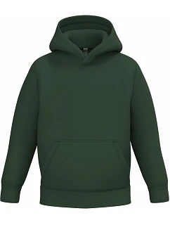 Kariban K 477 Detská mikina s kapucňou 20.K477 lesná zelená