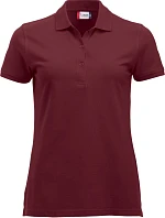 Clique Classic Marion S/S Dámske polo tričko z hrubej bavlny 67.8246 bordová