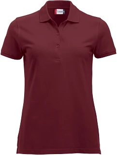 Classic Marion S/S Dámské piqué polo z těžké bavlny model 22457395 burgundy - Clique