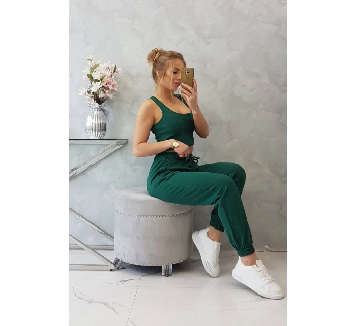 Zelená súprava top+nohavice Zelená súprava top+nohavice