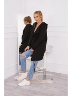 Zateplená bunda s kapucí černá