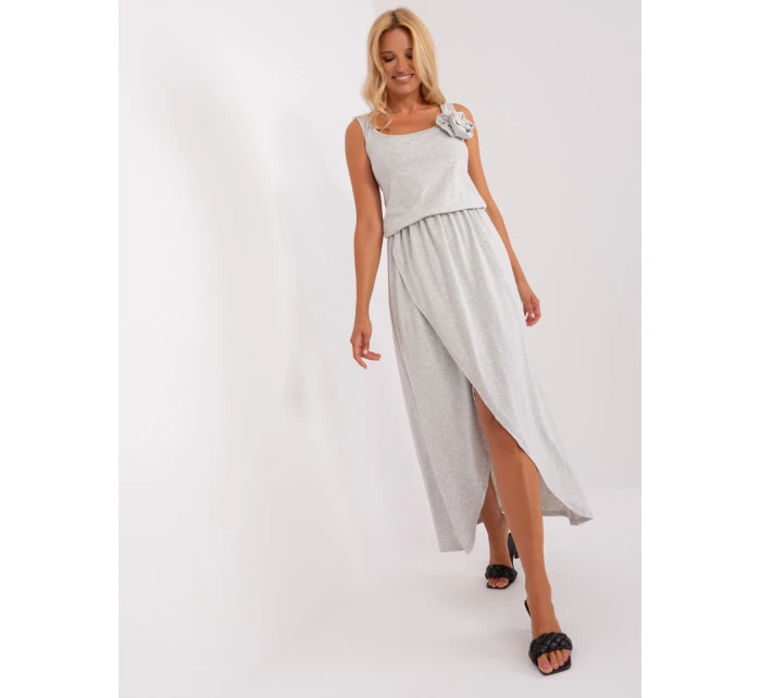 Sukienka EM SK model 18785537 jasny szary - FPrice Sukienka EM SK model 18785537 jasny szary - FPrice