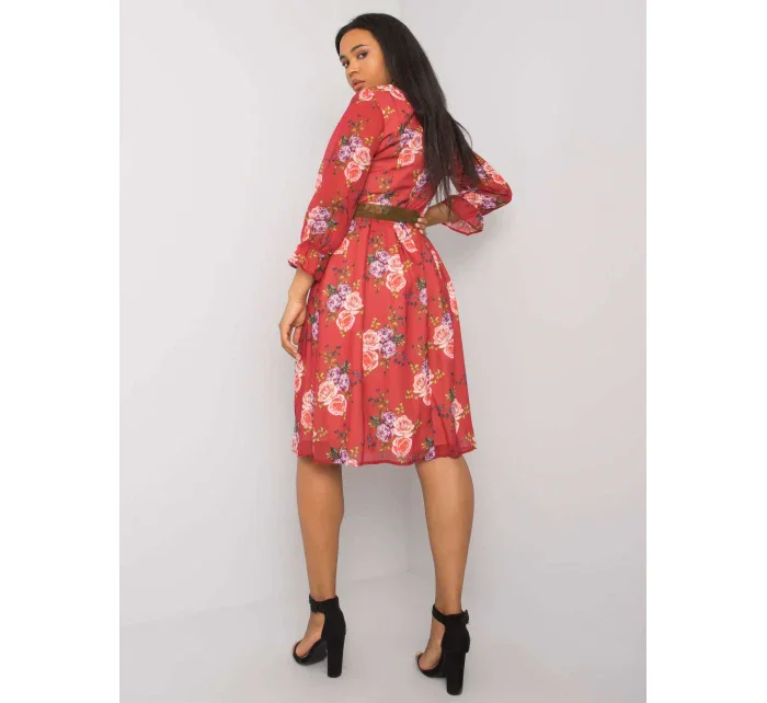 Šaty LK SK 507267.28 bordová Šaty LK SK 507267.28 bordová