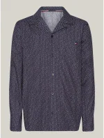 Pánske pyžamové tričko UM0UM02992 02E tmavomodré s potlačou - Tommy Hilfiger