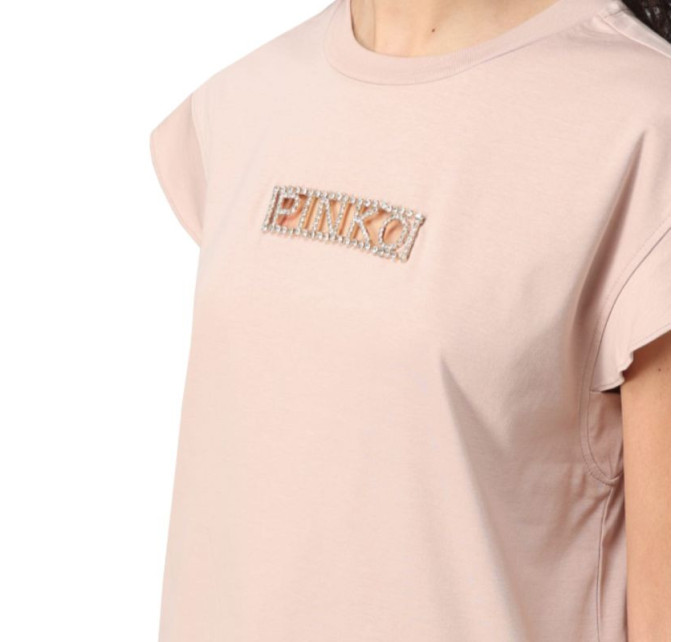 Pinko Tričko Interlock + Logo Strass W 101609A12H