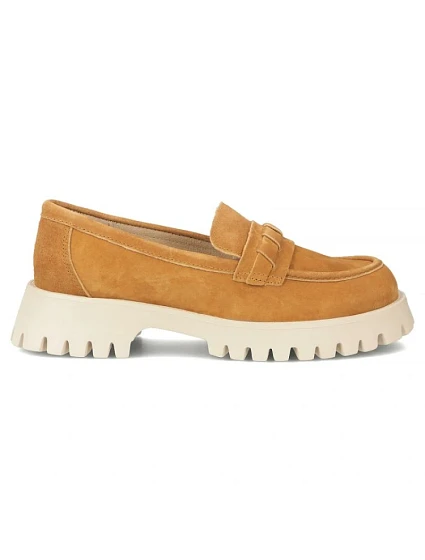 Dámské semišové kožené polobotky camel model 22061200 - FILIPPO