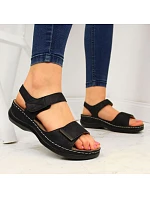 Sandály na podpatku W model 22112771 černé eVento - Inny