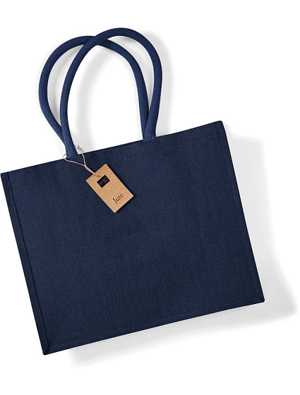 W 407 Jutová nákupní taška "Classic" model 22518451 navy/navy - Westford Mill W 407 Jutová nákupní taška "Classic" model 22518451 navy/navy - Westford Mill