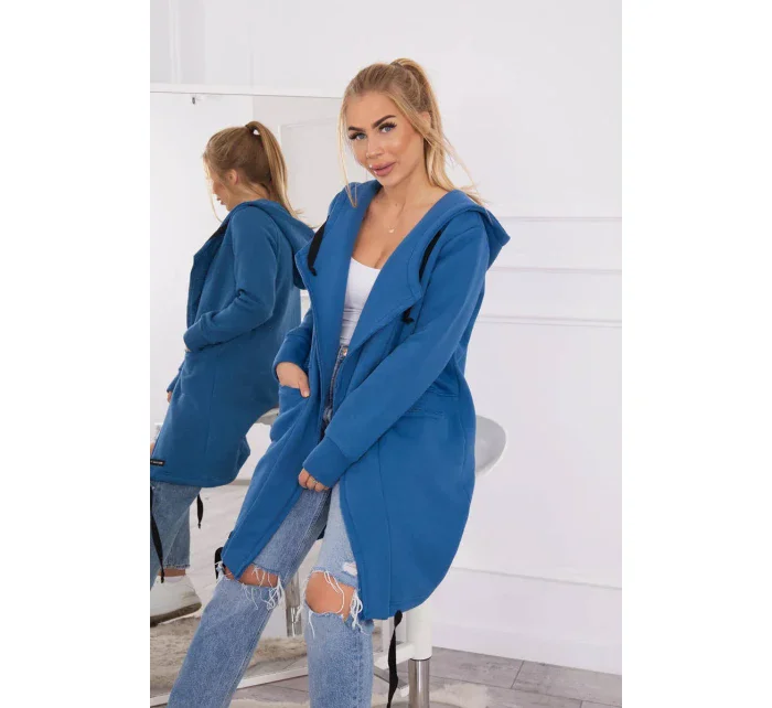 Zateplená džínová bunda s kapucí Zateplená džínová bunda s kapucí