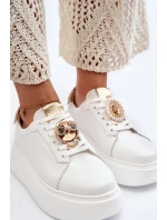 Dámské kožené tenisky model 21647474 bílé - CheBello