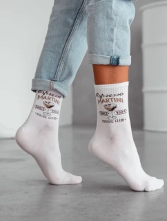 Bavlněné dámské ponožky Bílé model 21690181 - Milena