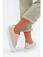 Dámské tenisky Big Star Béžové Dámské tenisky Big Star Béžové