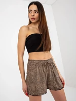 Dámske šortky D73770M61531KG hnedé - FPrice