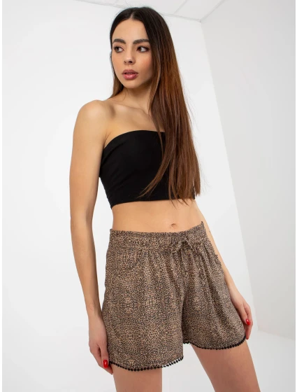 Dámské šortky model 18339454 hnědé - FPrice