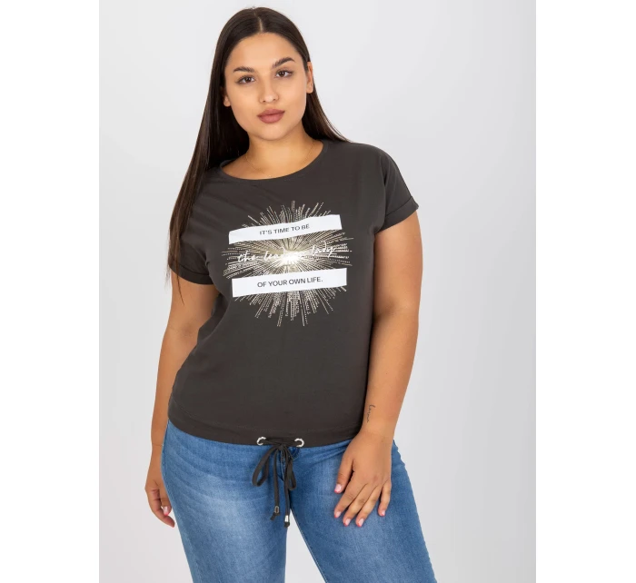 T shirt RV TS model 21127072 ciemny khaki - FPrice