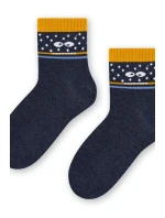 Chlapčenské vzorované ponožky 014 JEANS MELANGE 29-31
