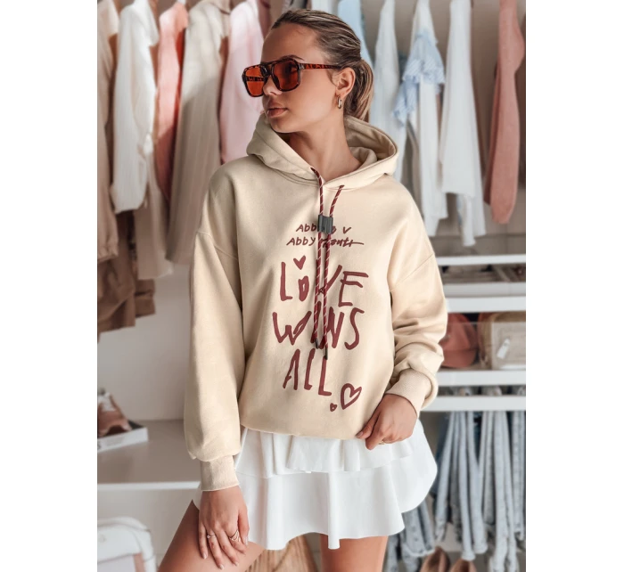 Dámská mikina oversize béžová Dstreet model 21988177 - FashionStreet